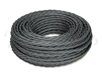 Провод монтажный витой ПВХ 3х2,5мм, цвет - графит (бухта 50м), ТМ "МЕЗОНИНЪ" GE70152-38