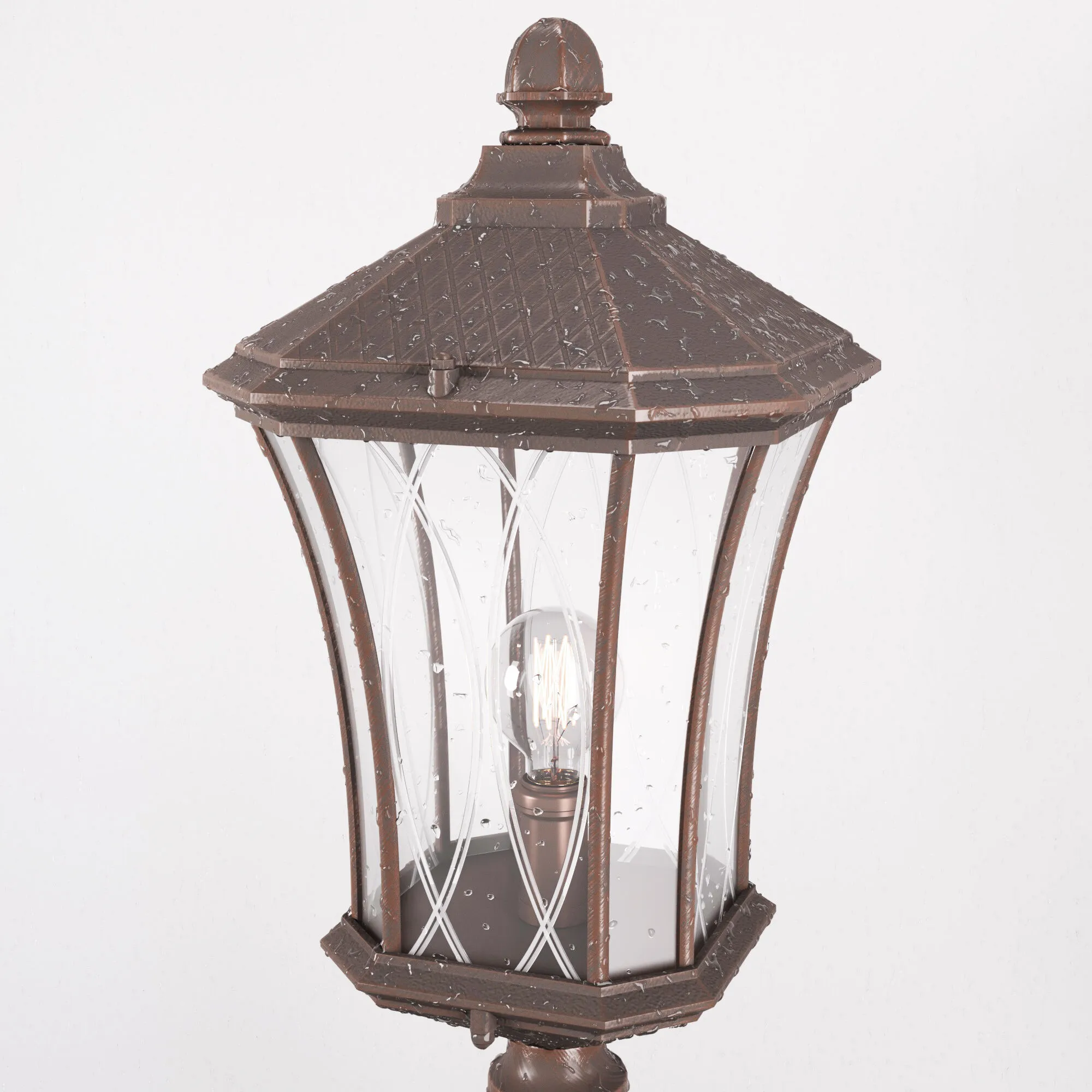 Светильник уличный на столбе IP44 Virgo F капучино GLXT-1450F Elektrostandard - Фото 2