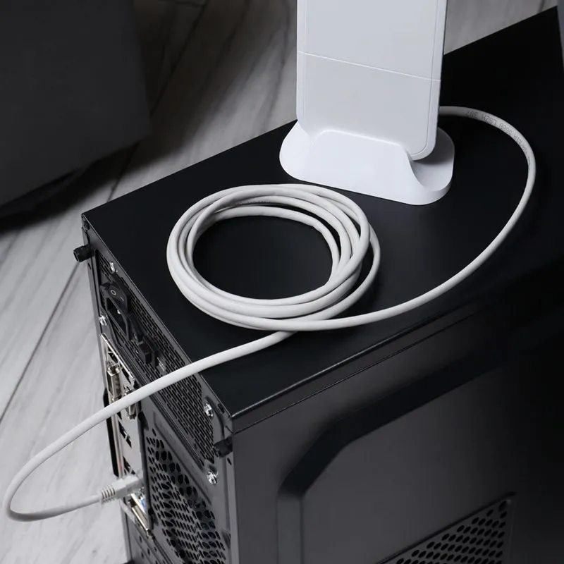 Шнур коммутационный, патч-корд U/UTP RJ45-RJ45, CAT 5e, LSZH серый, 3м REXANT - Фото 3