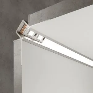 Профиль встраиваемый угловой алюминиевый (внутренний угол) для светодиодной ленты LL-2-ALP014 Elektr a053634