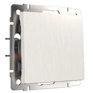 Выключатель одноклавишный проходной (перламутровый рифленый) Werkel W1112013