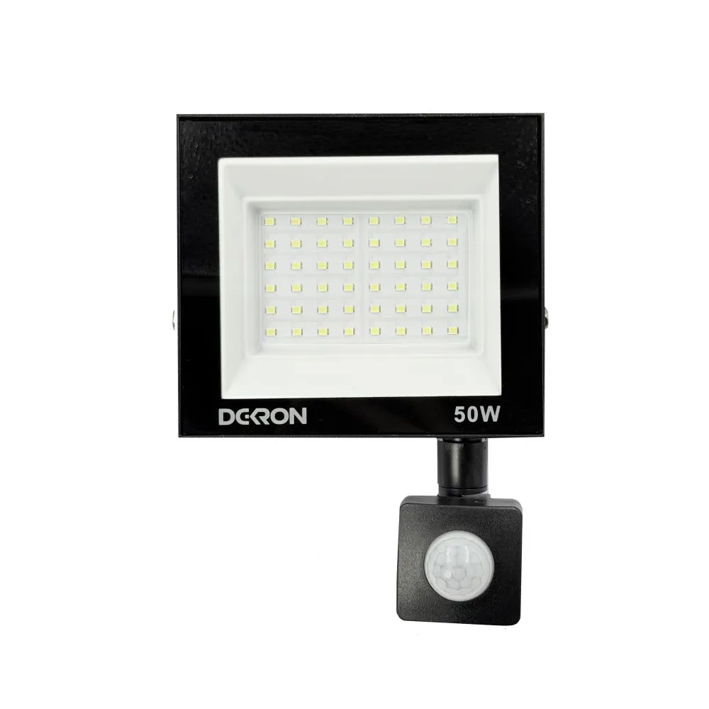 Прожектор светодиодный с датчиком 50Вт, 4000лм, 5700K, IP65 DEKRON - Фото 2
