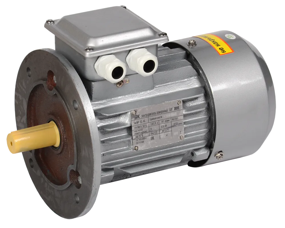 Электродвигатель асинхронный трехфазный АИР 90LB8 380В 1,1кВт 750об/мин 3081 DRIVE IEK