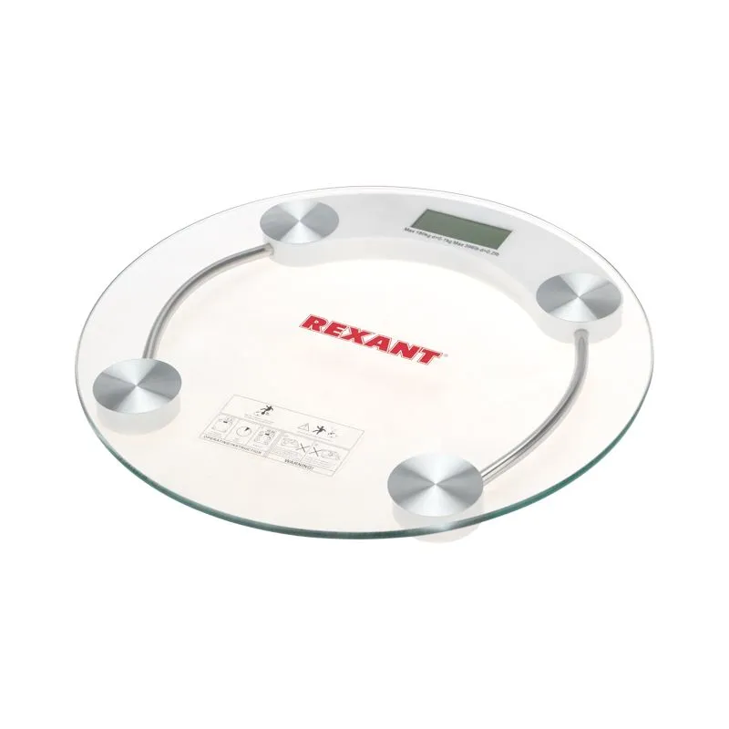 Весы напольные электронные до 180 кг, стекло  REXANT 72-1200