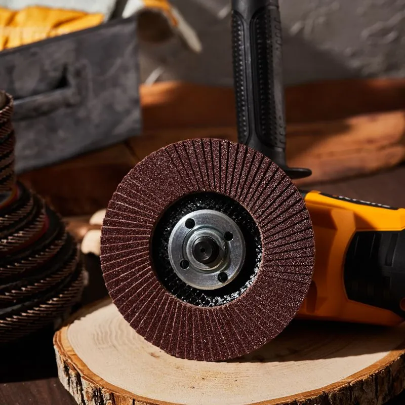 Круг лепестковый торцевой, P120, 125х22,2мм KRANZ - Фото 2