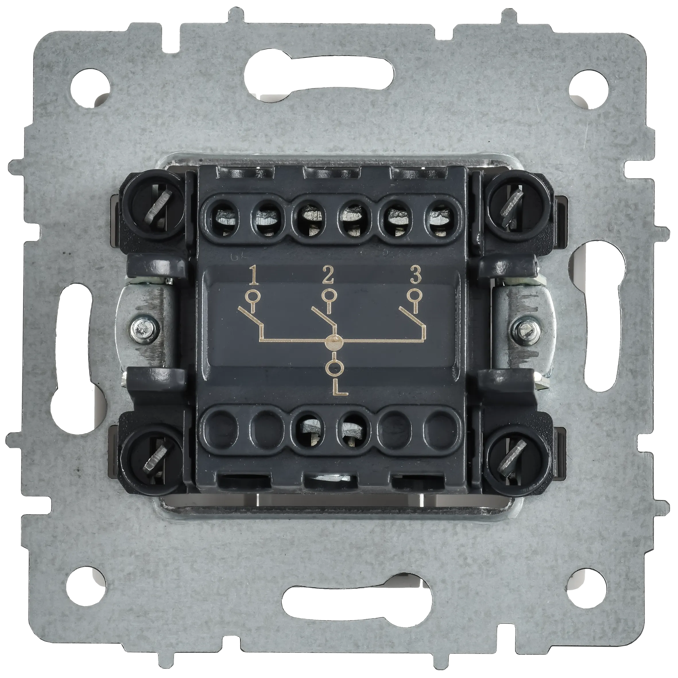 BRITE Выключатель 3-клавишный 10А ВС10-3-0-БрАБ арктический белый IEK - Фото 5