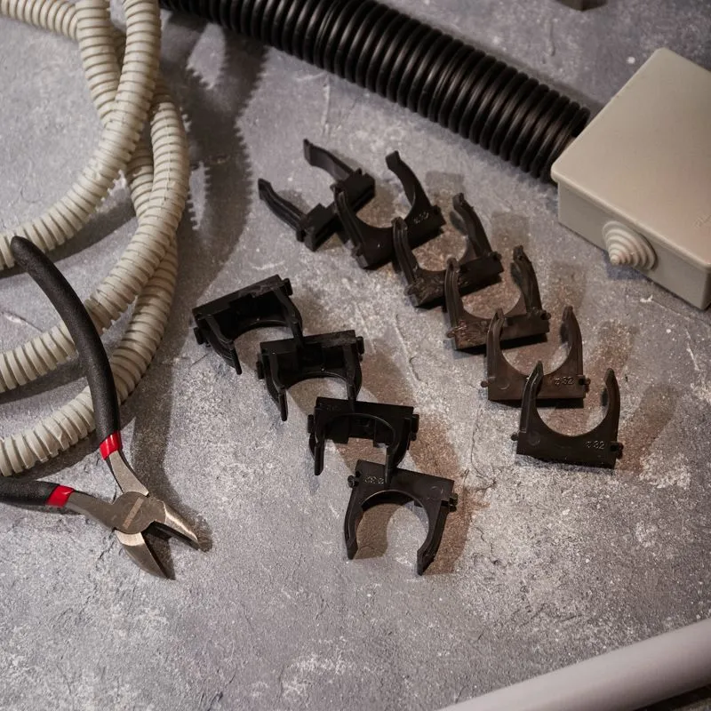 Крепеж-клипса для монтажного пистолета Ø 32 мм, черная (50 шт/уп) REXANT - Фото 2