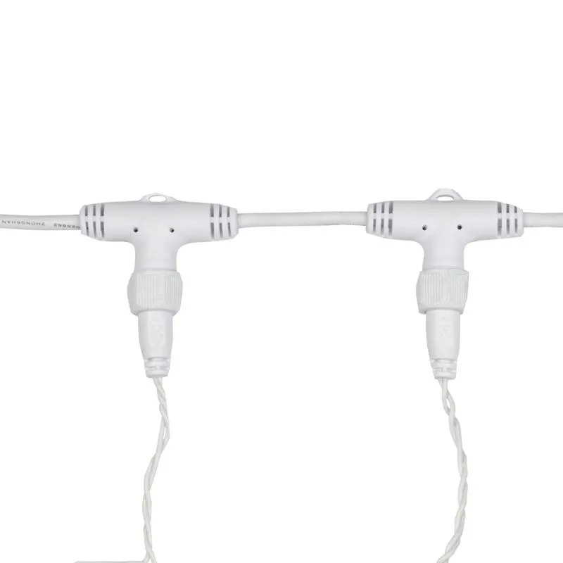 Гирлянда Светодиодный Дождь 2х3м, постоянное свечение, белый провод, 230 В, диоды СИНИЕ (шнур питани - Фото 5