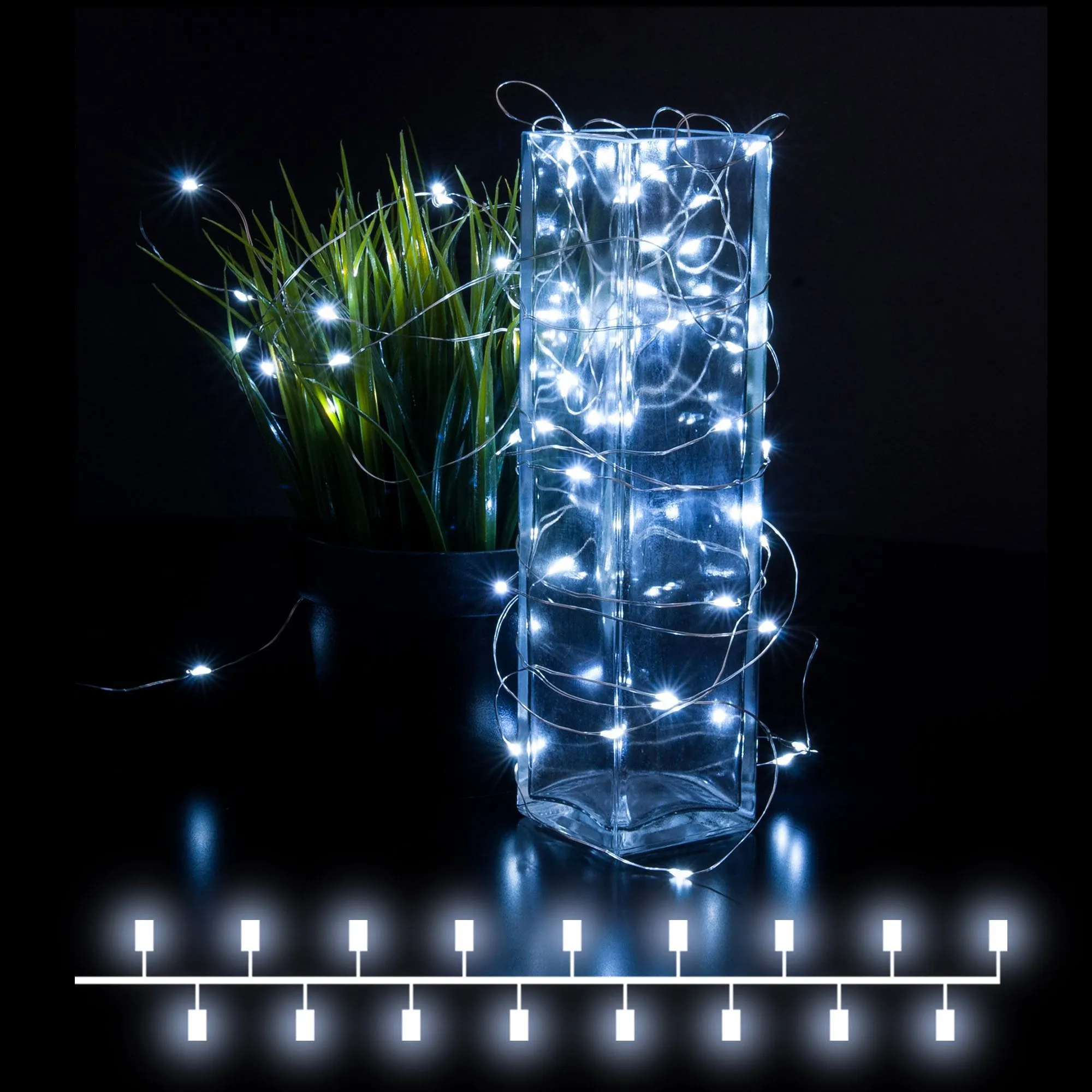 Гирлянда нить "Роса" белый 5м IP20 400-007 Elektrostandard Eurosvet a056040