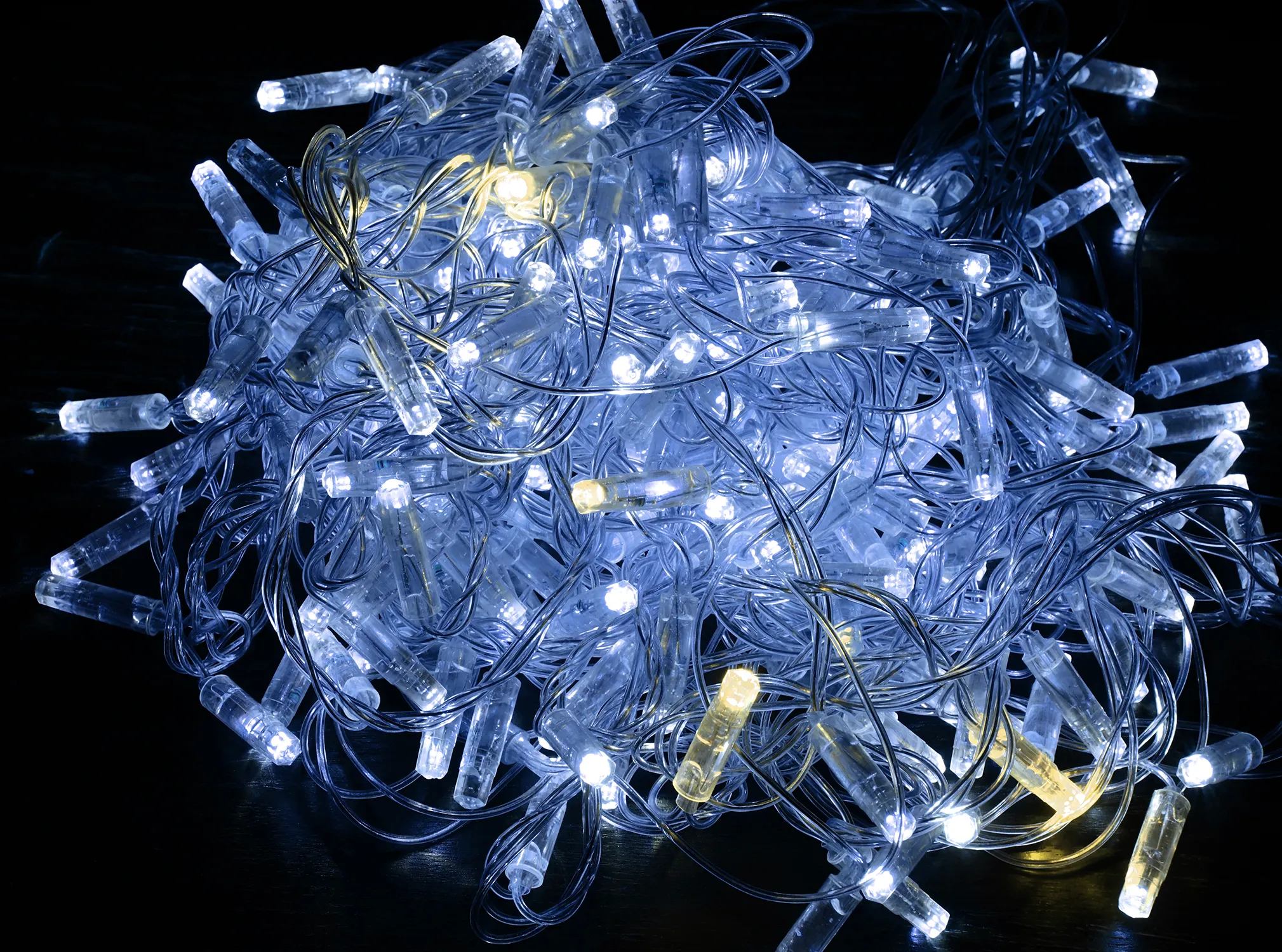 LIGHTING Гирлянда нить 10м 100 светодиодов белый свет IP44 прозрачный шнур 3м 230В мерцание транзит IEK LGDU121-2-100-10-T-S-44