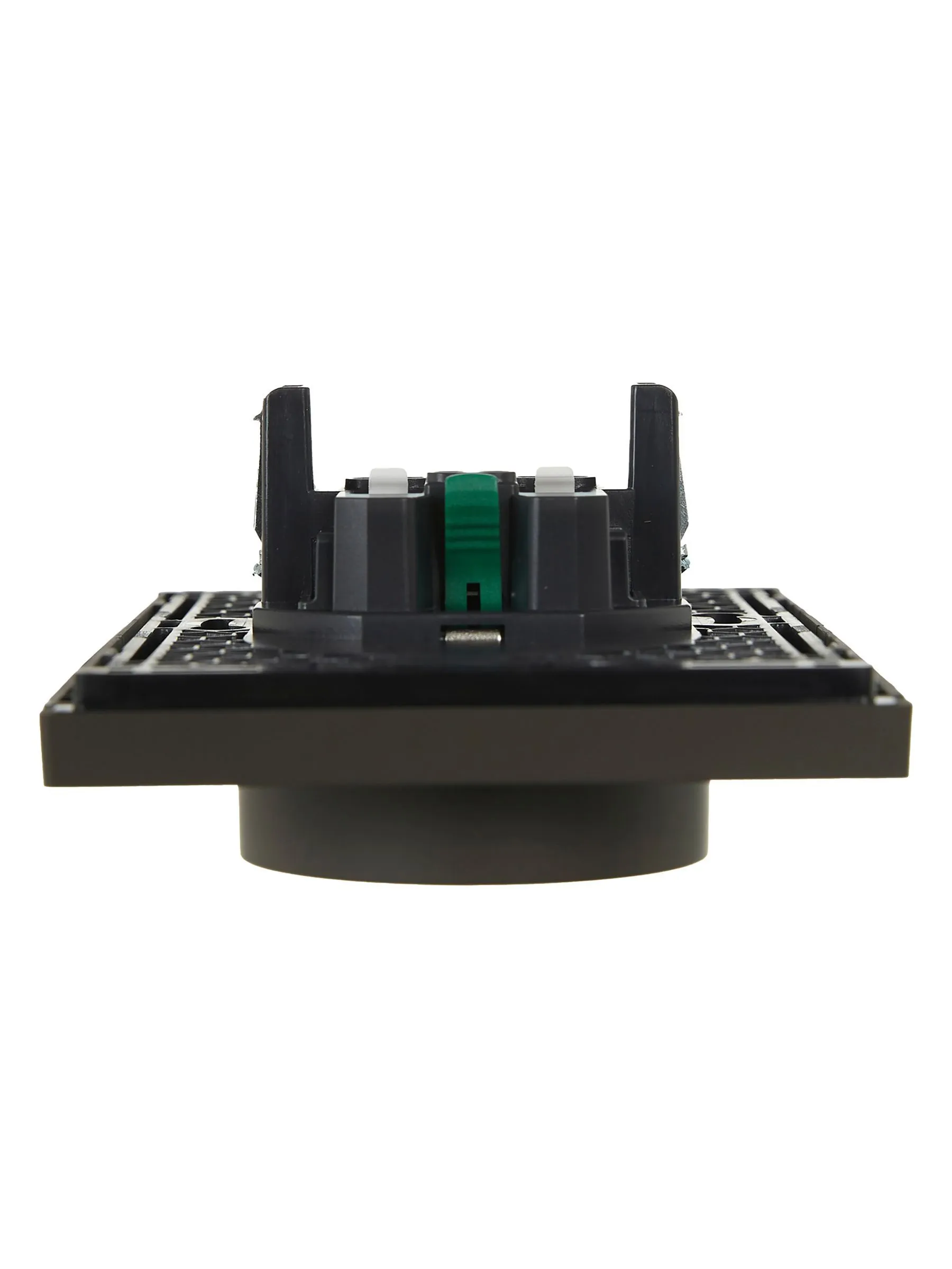 FORTE&PIANO Розетка 2-местная с заземлением с защитными шторками безвинтовое крепление 16А FP323 серый IEK - Фото 5