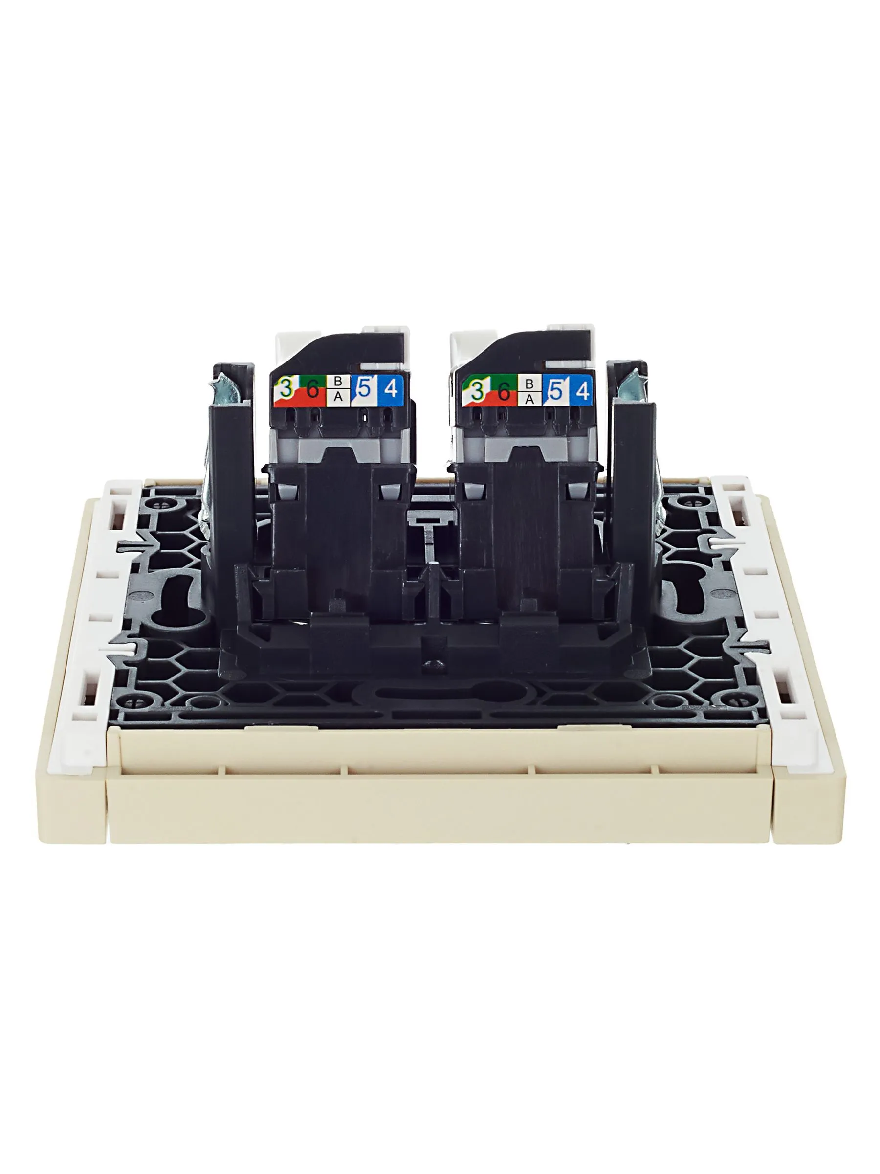 FORTE&PIANO Розетка компьютерная двойная RJ45 кат.5E FP433 ваниль IEK - Фото 6
