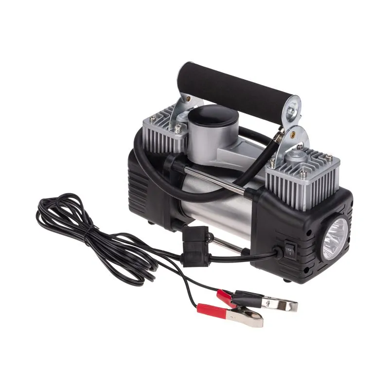 Компрессор автомобильный усиленный двухпоршневой (75л/мин, 10 АТМ) REXANT - Фото 2