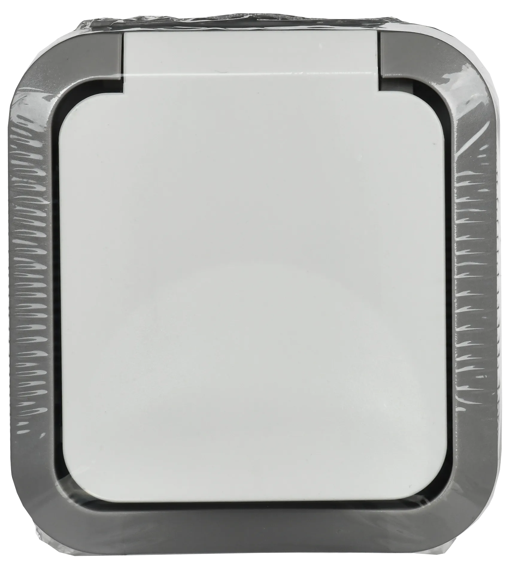 TORS Розетка 1-местная заземляющим контактом и крышкой 16А IP55 TS220 серо-белый IEK - Фото 2