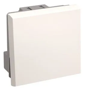Выключатель проходной (переключатель) одноклавишный ВК4-21-00-П (на 2 модуля) ПРАЙМЕР белый IEK CKK-40D-PO2-K01
