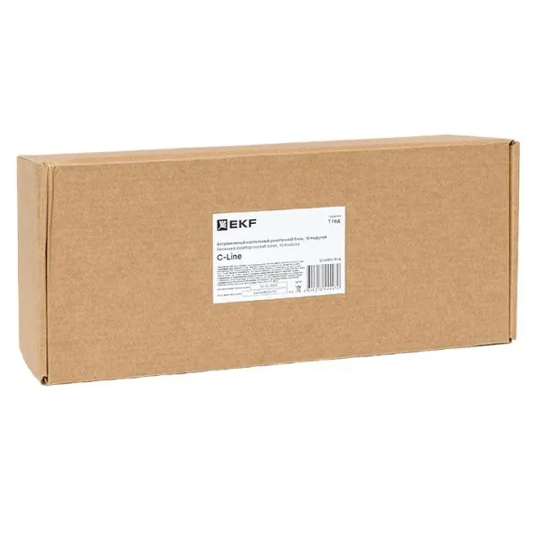 Встраиваемый настольный розеточный блок, 10 модулей, C-Line - Фото 7