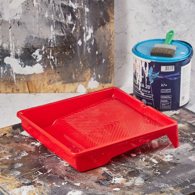 Кюветка (ванночка) малярная 33х35см, красная REXANT - Фото 2