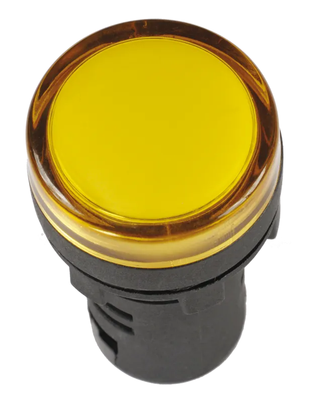Лампа AD16DS(LED)матрица d=16мм желтый 12В AC/DC IEK