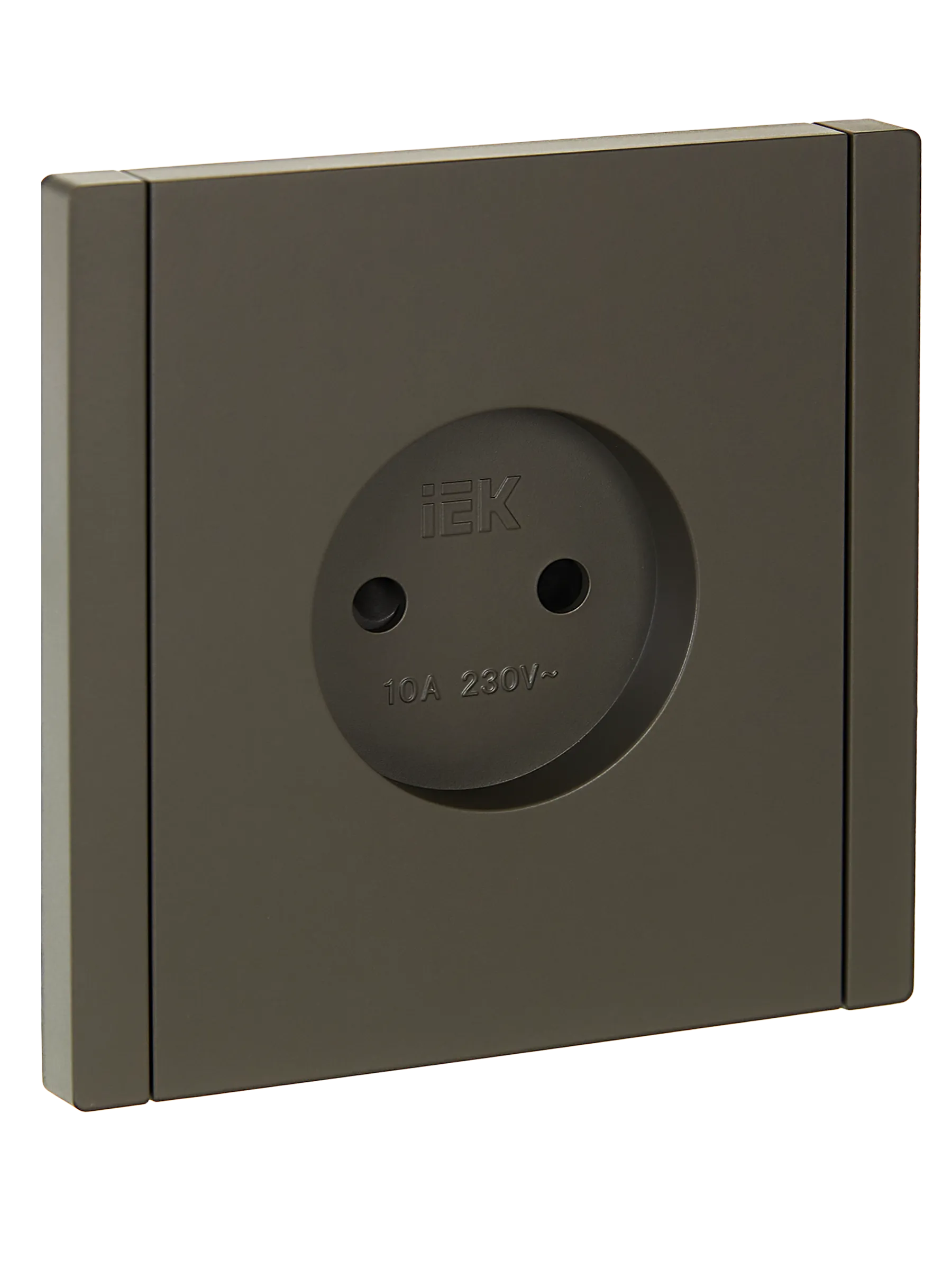 FORTE&PIANO Розетка 1-местная без заземления с защитными шторками винтовое крепление 10А FP317 серый IEK FP-R13-10-K03