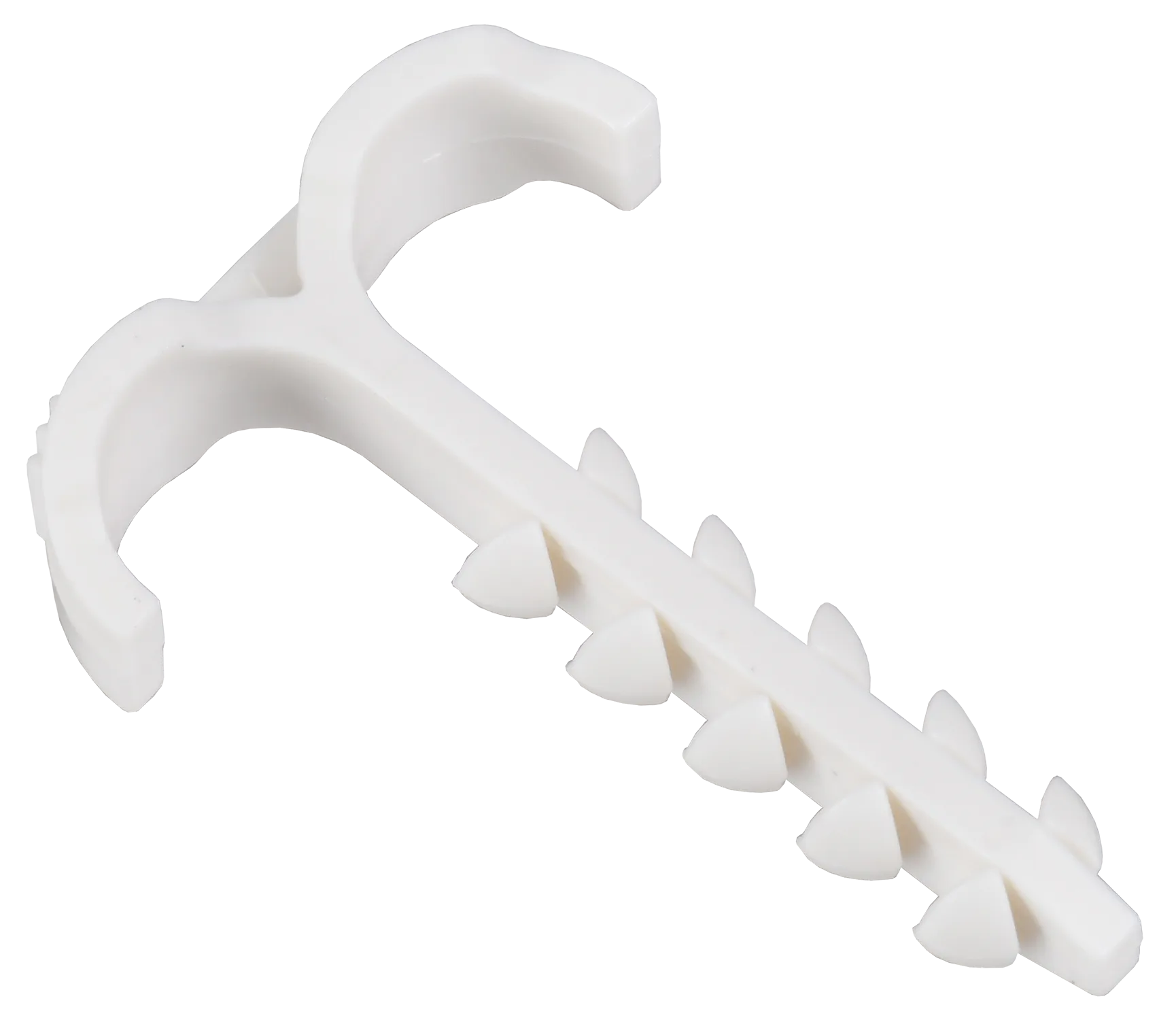 Дюбель-хомут Т-образный 4-12мм нейлон белый (100шт/упак) IEK UDH11-04-12-100-K01