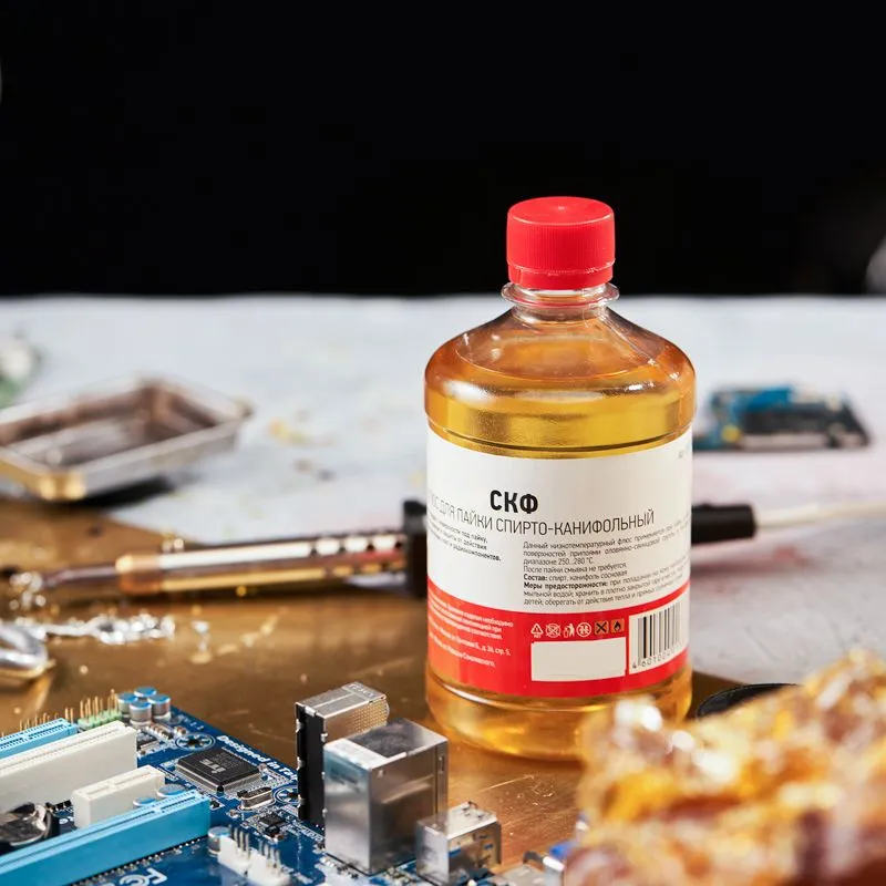 Флюс для пайки, СКФ (спирто-канифольный), 500мл, флакон REXANT - Фото 2