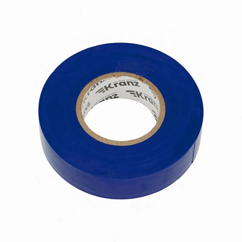 Изолента ПВХ профессиональная, 0,18х19мм, 20м, синяя KRANZ - Фото 4