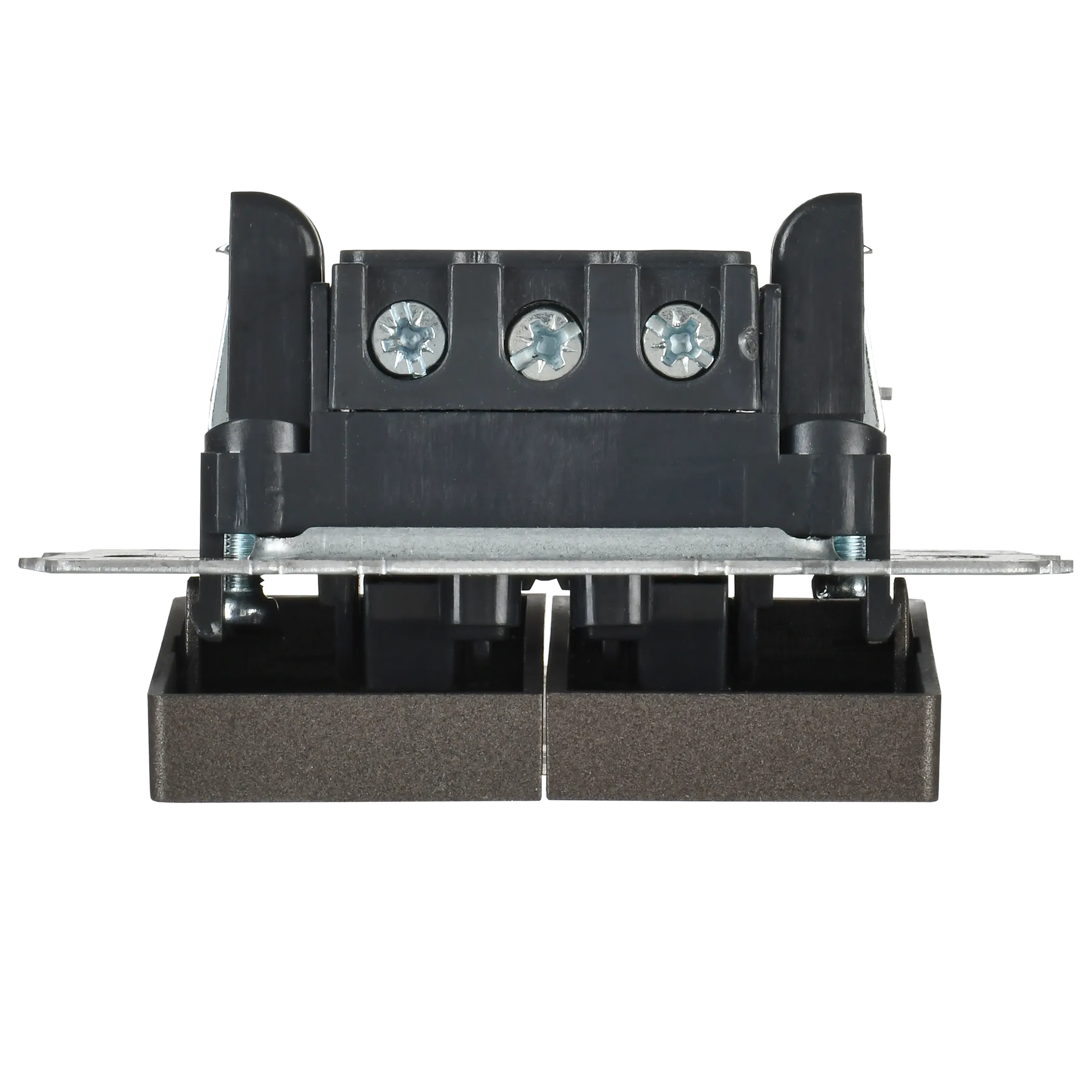 BRITE Выключатель 2-клавишный с индикацией для отелей 10А ВС10-2-9-БрТБ темная бронза IEK - Фото 3