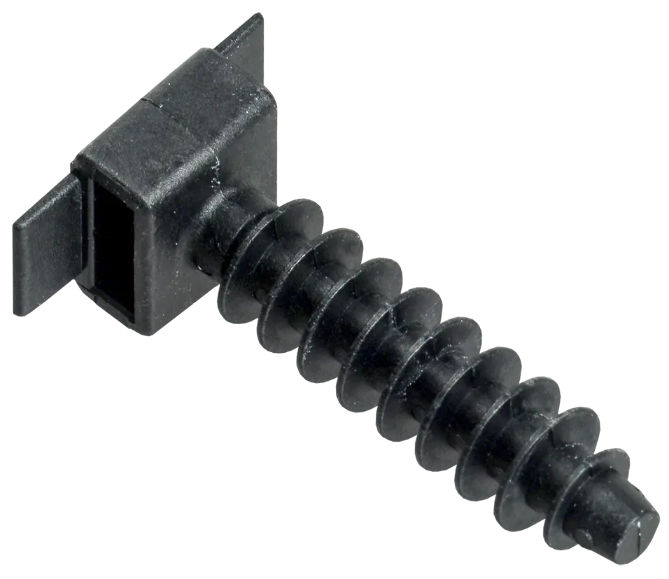 База дюбельная БД 30х10мм под хомут черная(100шт) IEK UHP32-30-10-100-K02