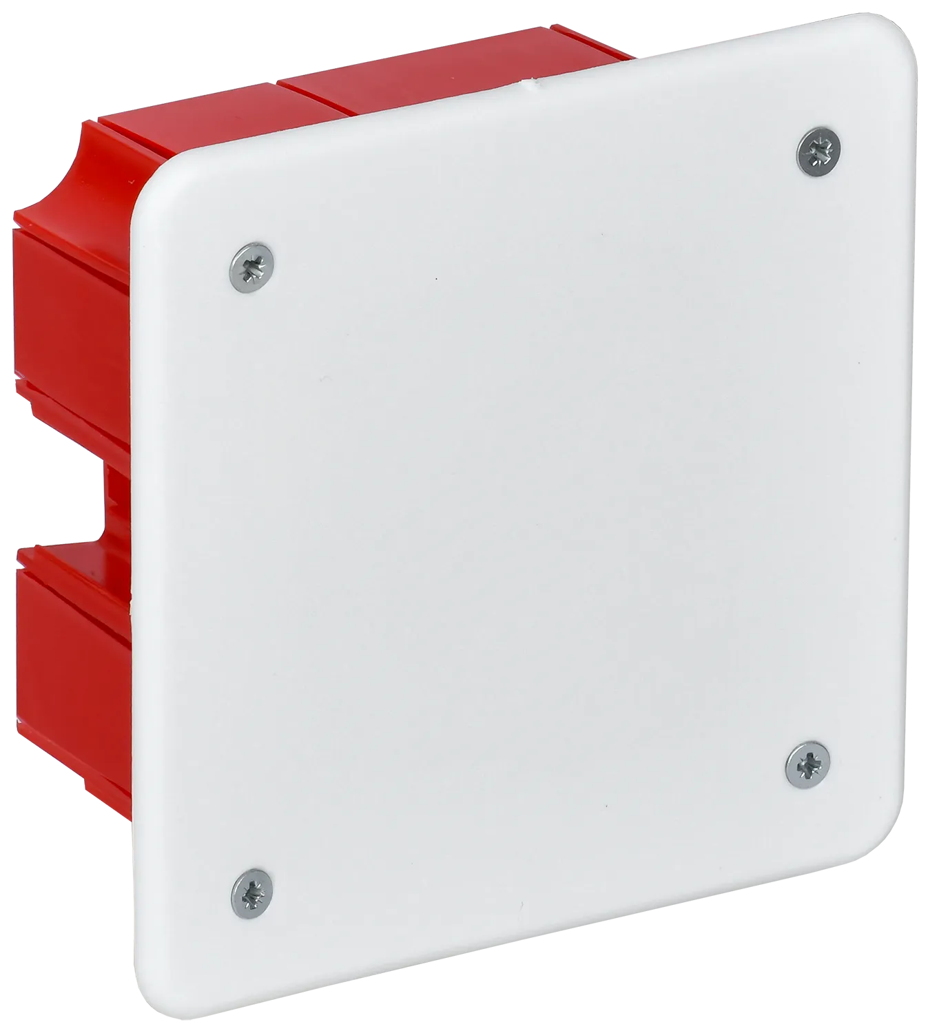 Коробка распаячная КМ41001 для твердых стен безгалогенная (HF) 92х92х45мм с саморезами с крышкой IEK UKT11-092-092-040