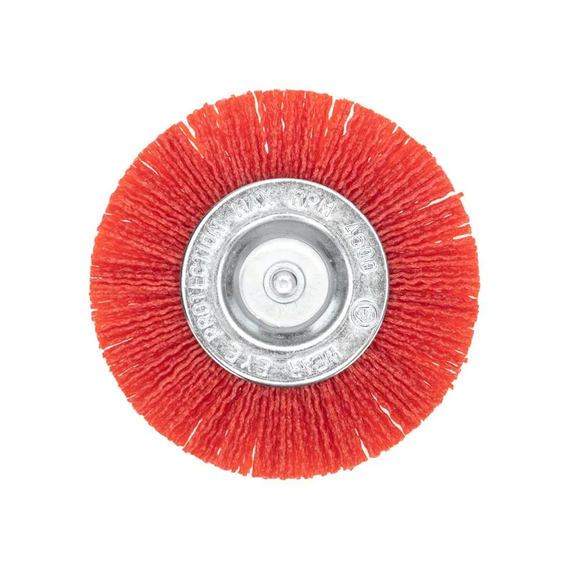 Щетка дисковая для дрели, нейлоновая проволока с абразивным покрытием, 100мм KRANZ - Фото 3
