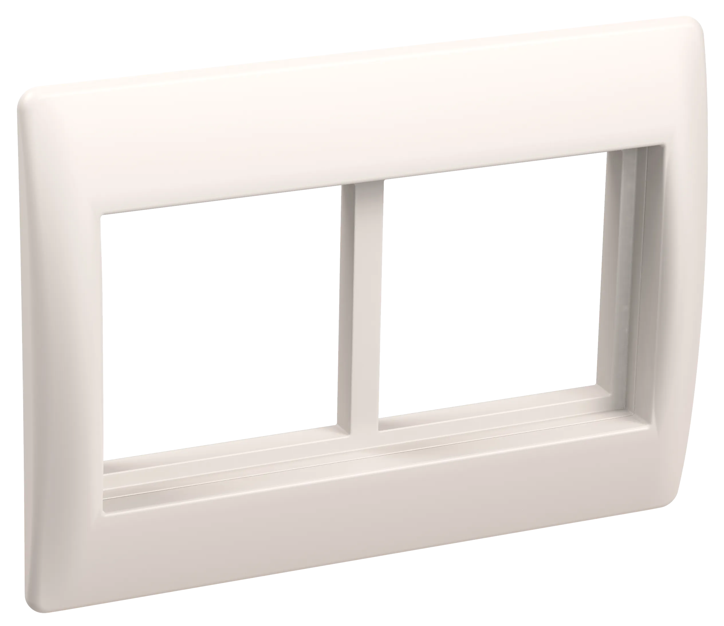 PRIMER Рамка и суппорт на 4 модуля 75мм для кабель-каналов 100х40 и 100х60 белый IEK