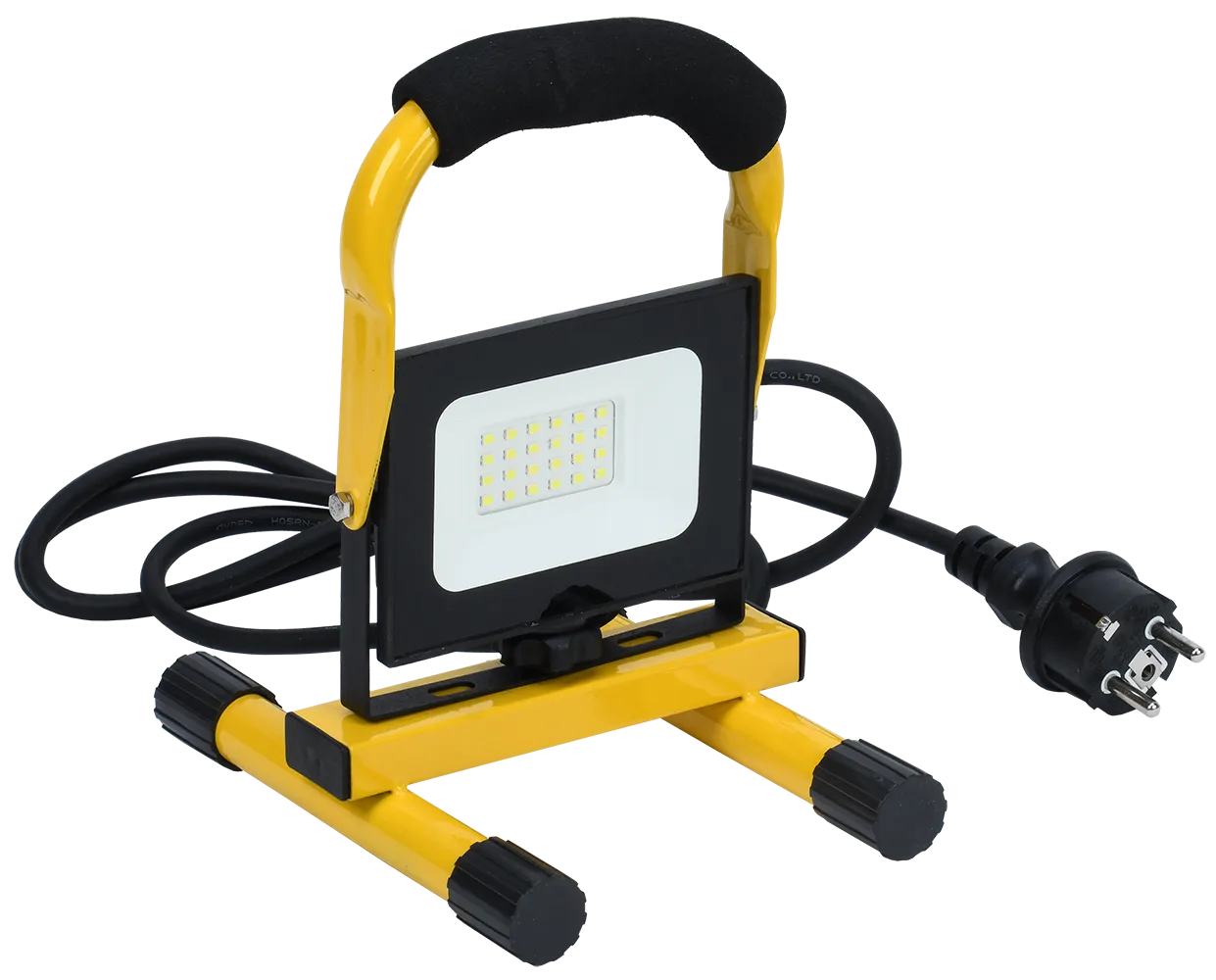 Прожектор светодиодный СДО 06-20П переносной 6500К IP65 черный IEK - Фото 2