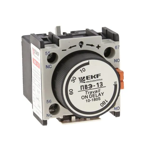 Приставка выдержки времени отключения ПВЭ-23 10-180сек NO+NC EKF