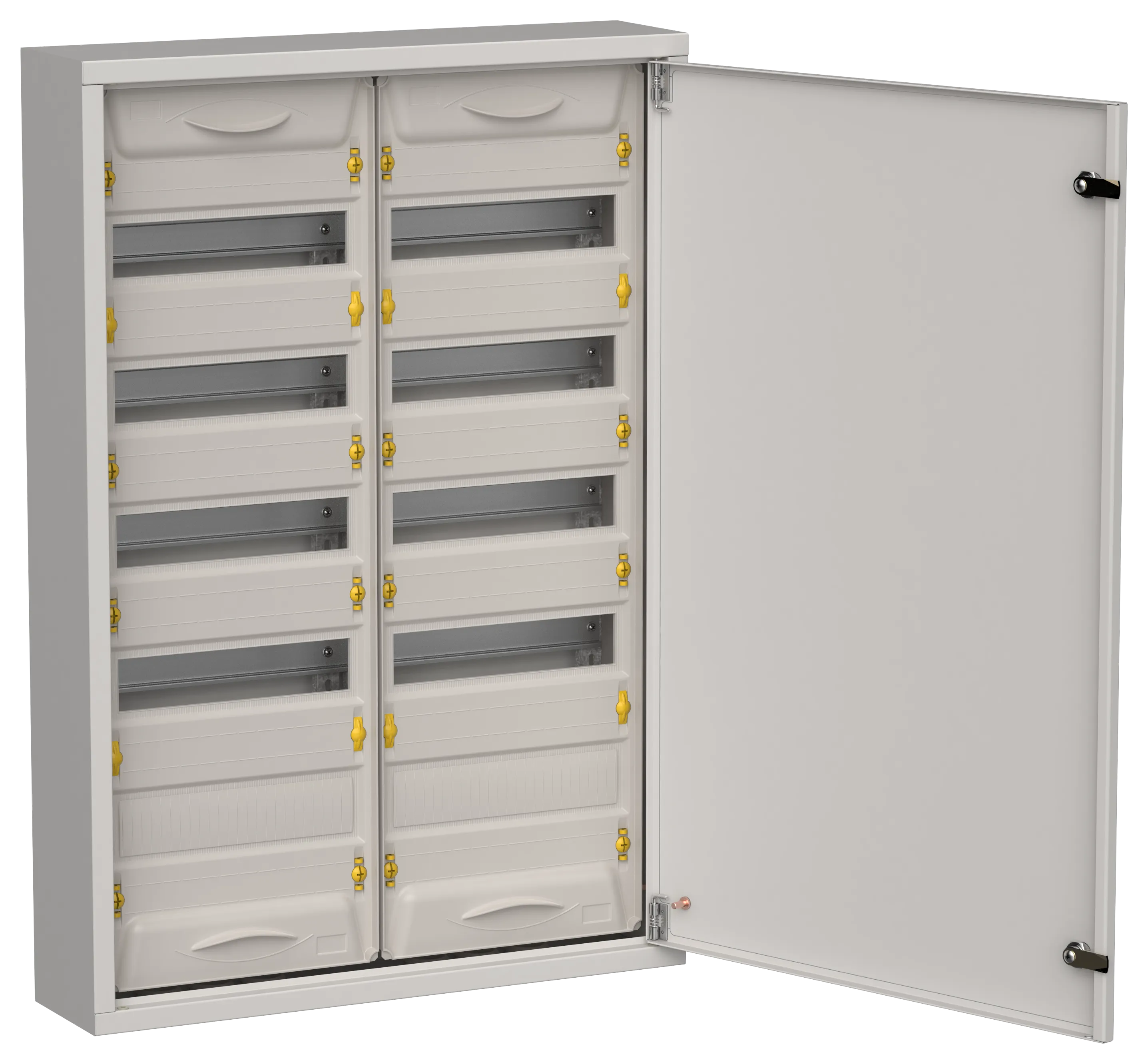 TITAN 5 Корпус металлический ЩРн-120 (2х60) 835х570х140мм IP31 серый (одна дверь) IEK TI5-50-N-2X060-31-7035