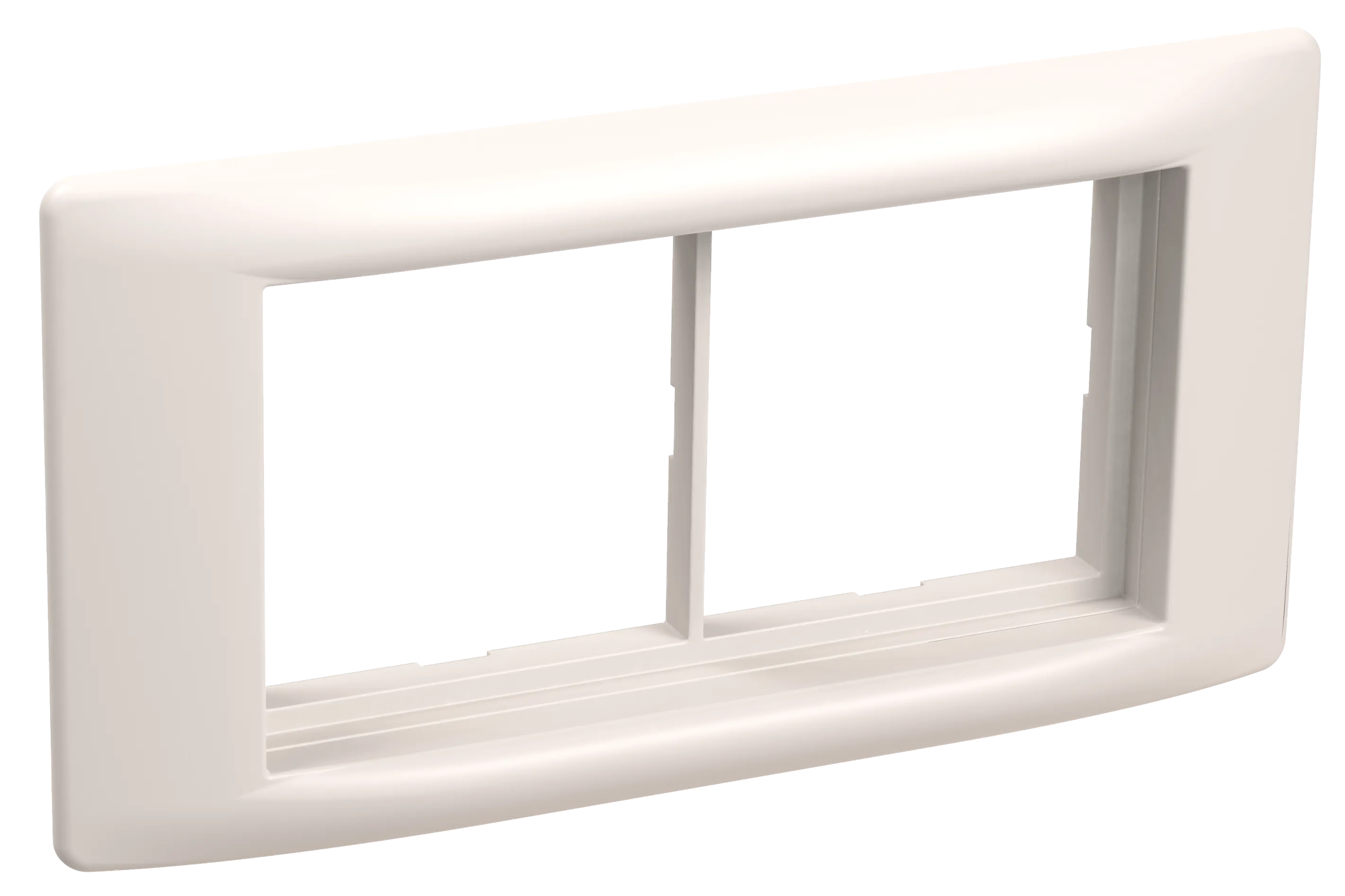 PRIMER Рамка и суппорт на 4 модуля 60мм для кабель-каналов 80х40 и 150х60 белый IEK