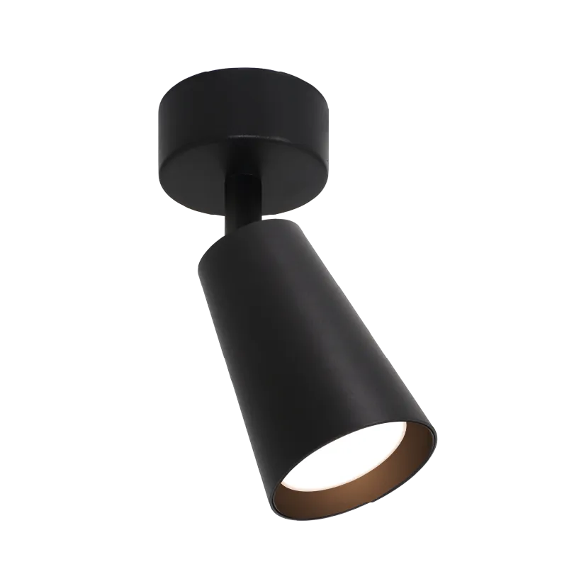 Накладной светильник WOLTA WSL-GU10/S11BL IP20 под лампу GU10 Чёрный CONO D60x160 1/50 - Фото 3