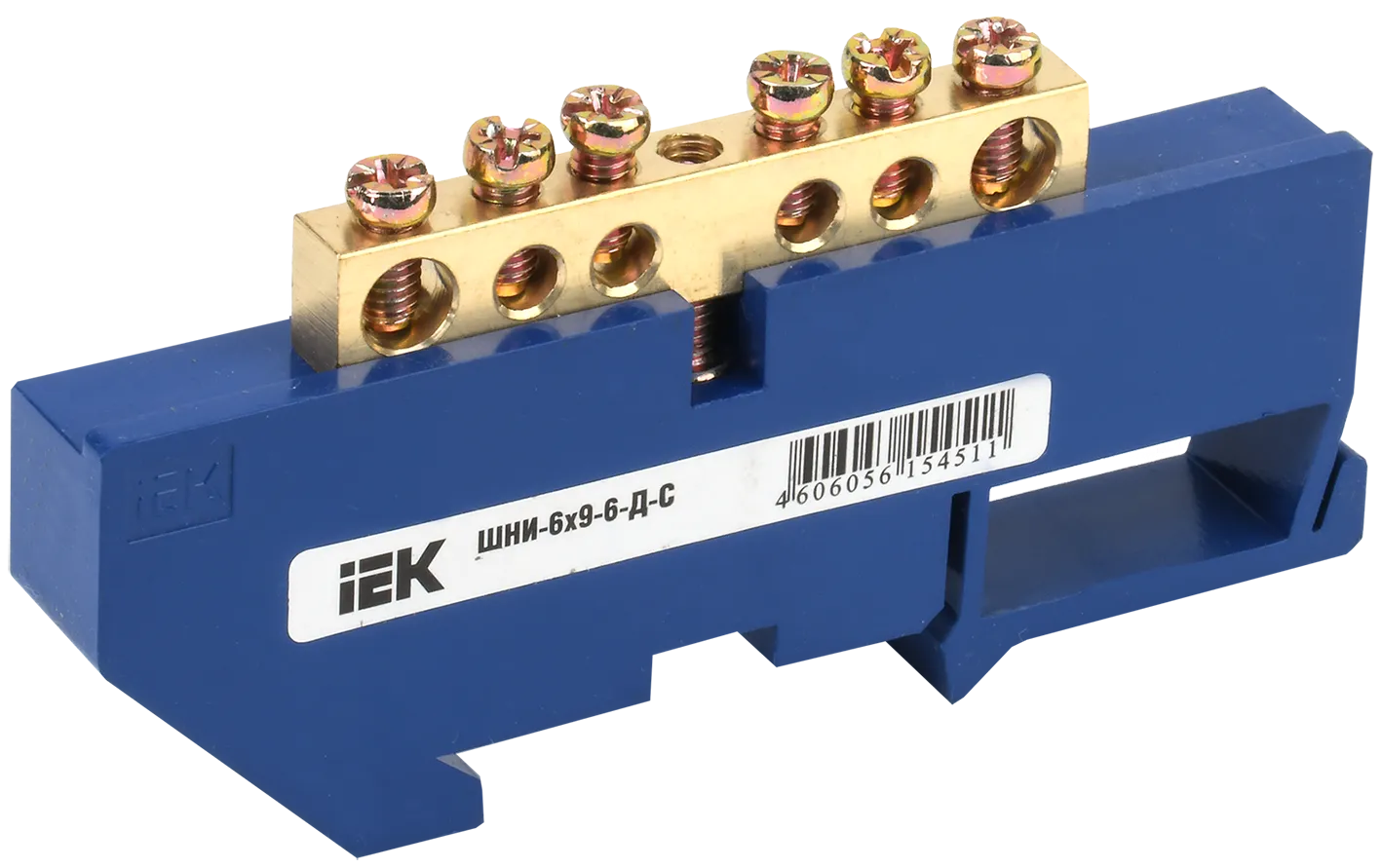 Шина N "ноль" на DIN-изол ШНИ-6х9-6-Д-С IEK