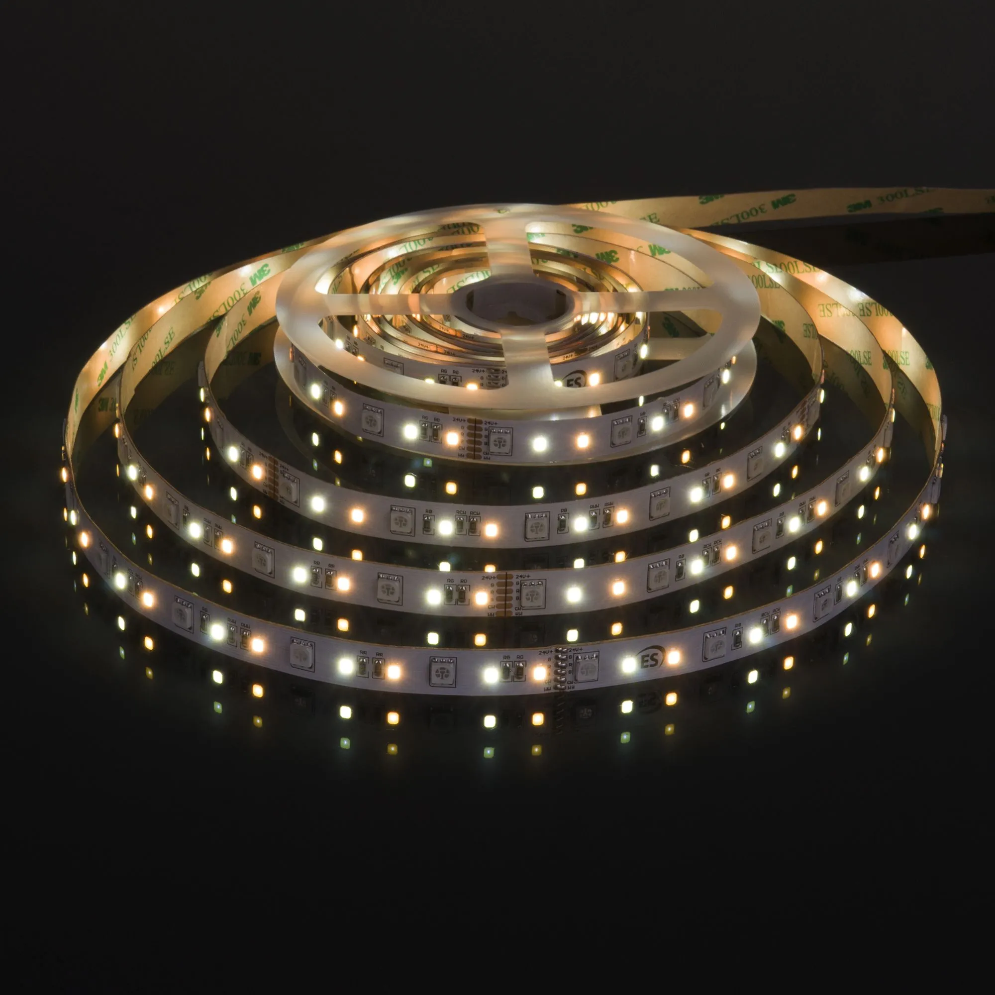 Лента светодиодная 24V 16W 90Led 5050+2835+2835 IP20 MIX RGB/теплый белый/холодный белый, 5м Elektro - Фото 2