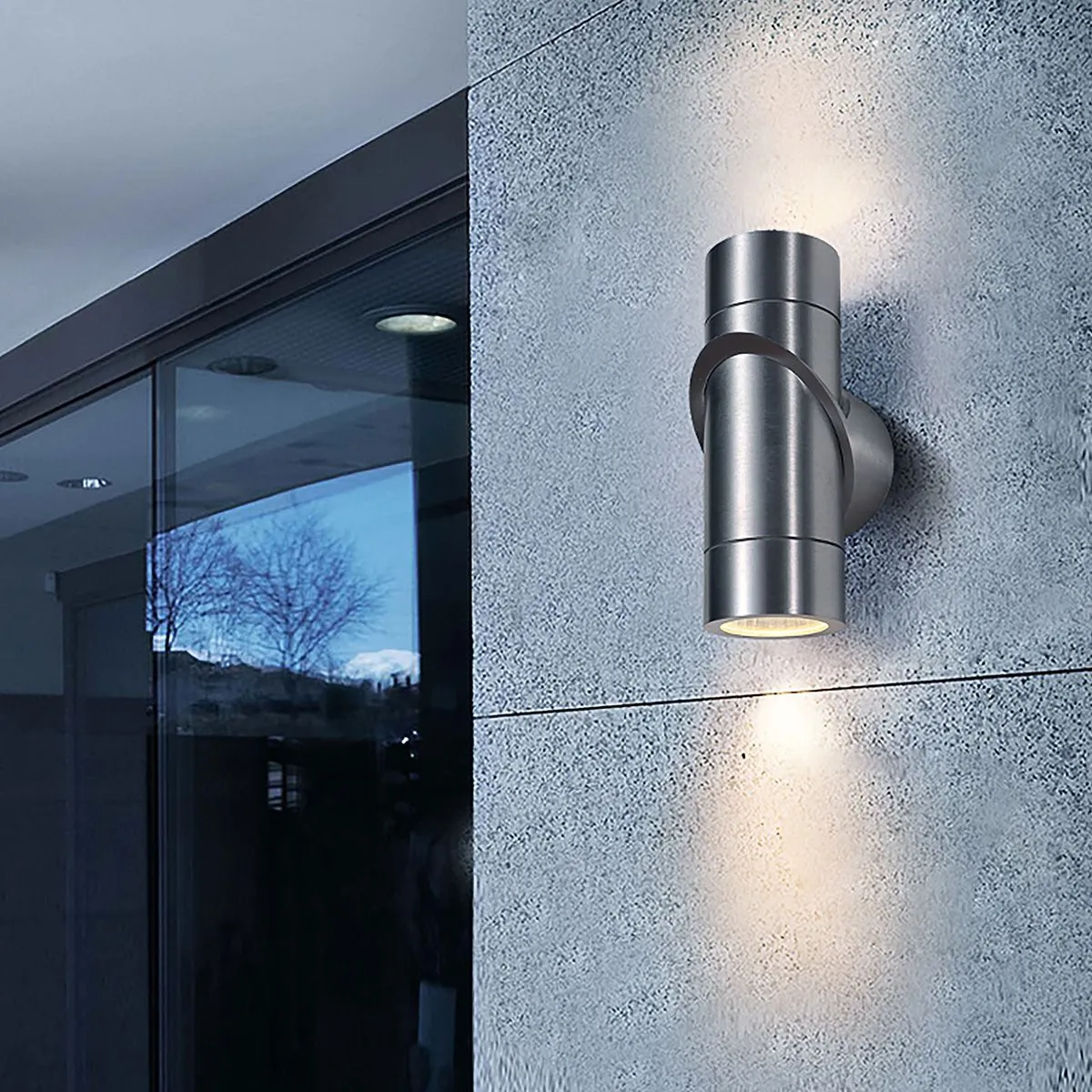 Светильник светодиодный уличный настенный Vortex хром 1553 TECHNO LED Elektrostandard - Фото 2