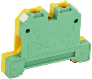 Зажим наборный ЗНИ-10PEN 10мм2 (JXB-земля) IEK YZN20-010-K52