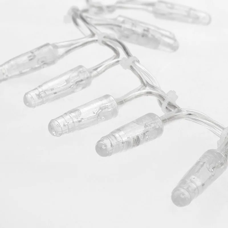 Гирлянда светодиодная Кластер 10м 400 LED ТЕПЛЫЙ БЕЛЫЙ прозрачный ПВХ IP65 постоянное свечение 230В нужен блок 303-500-1 NEON-NIGHT - Фото 3