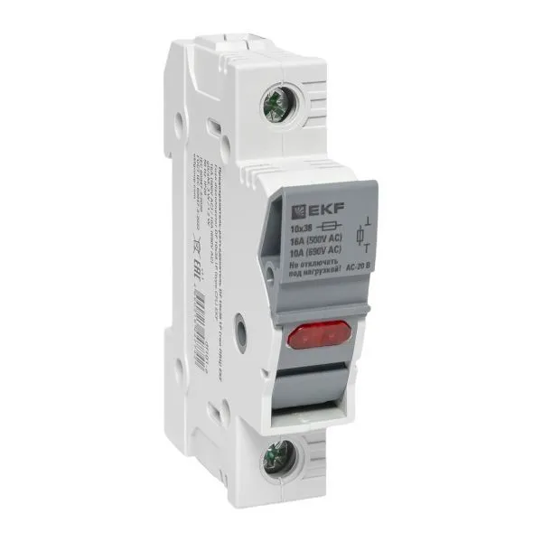 Предохранитель-разъединитель DF 10х38 1Р (тип ПВЦ) EKF - Фото 2