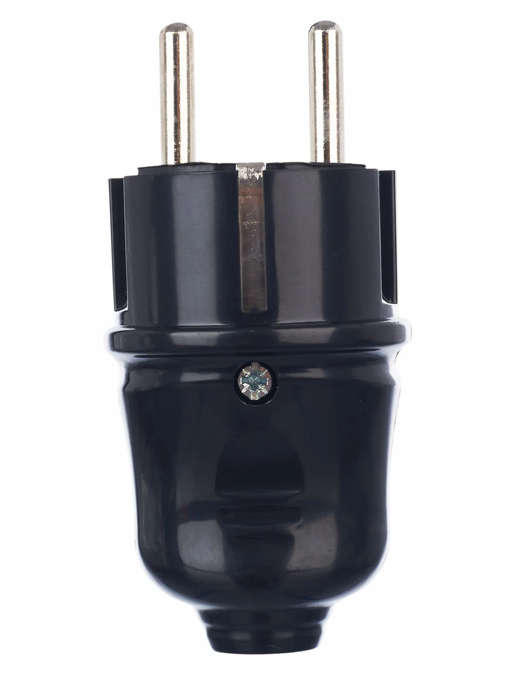 Вилка разборная прямая ВПп10-02-Ст с заземляющим контактом 16А черная IEK - Фото 5