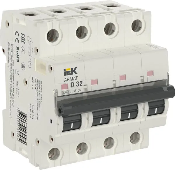 ARMAT Автоматический выключатель M10N 4P D 32А IEK AR-M10N-4-D032