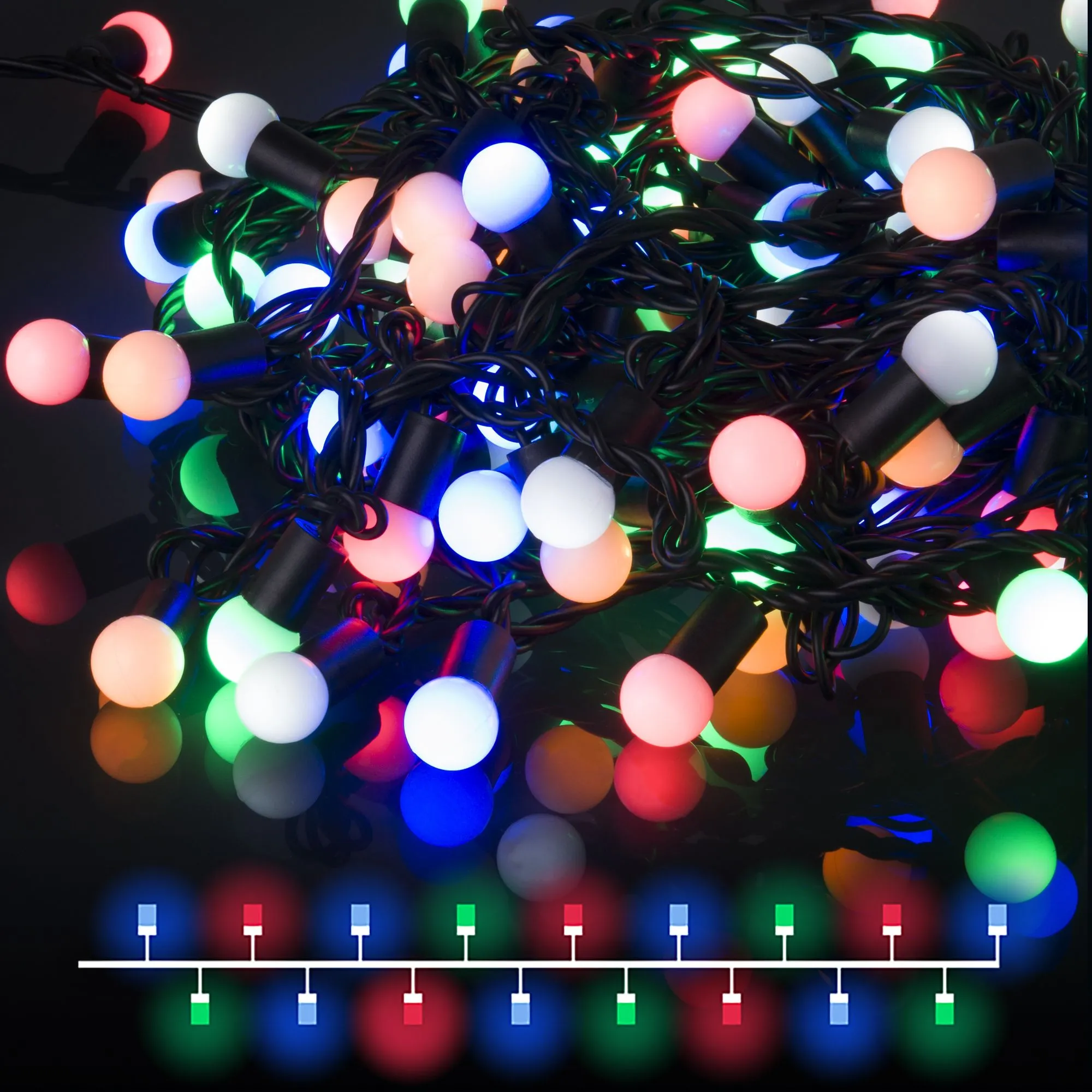 Гирлянда нить мульти с эффектом мерцания 10м IP65 400-103 Elektrostandard Eurosvet