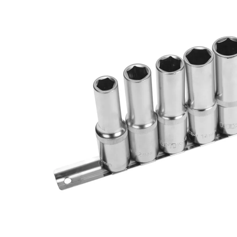 Набор удлиненных торцевых головок 1/2, шестигранные, CrV, 10 шт., 10-22мм REXANT - Фото 5