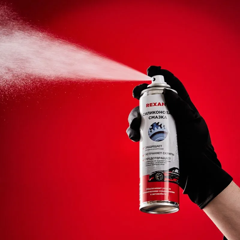Смазка универсальная силиконовая 335мл, аэрозоль REXANT - Фото 4