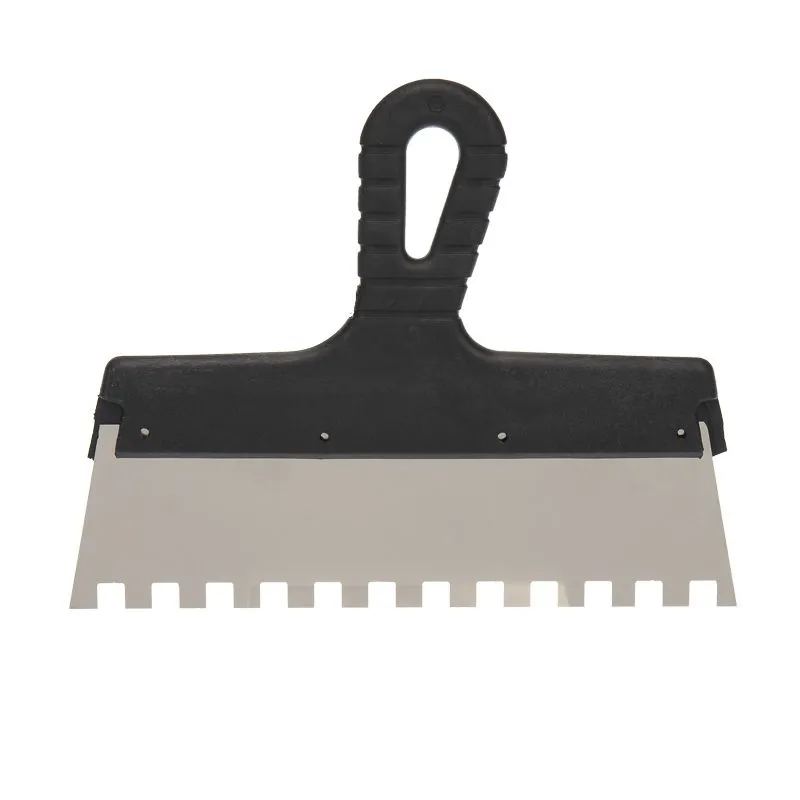 Шпатель фасадный REXANT 250 мм зуб 10х10 нержавеющая сталь, пластмассовая ручка