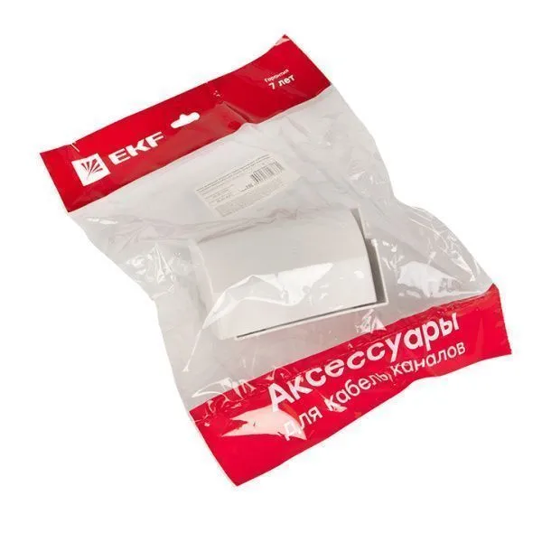 Угол внешний (100х40) (2 шт) белый EKF-Plast - Фото 2