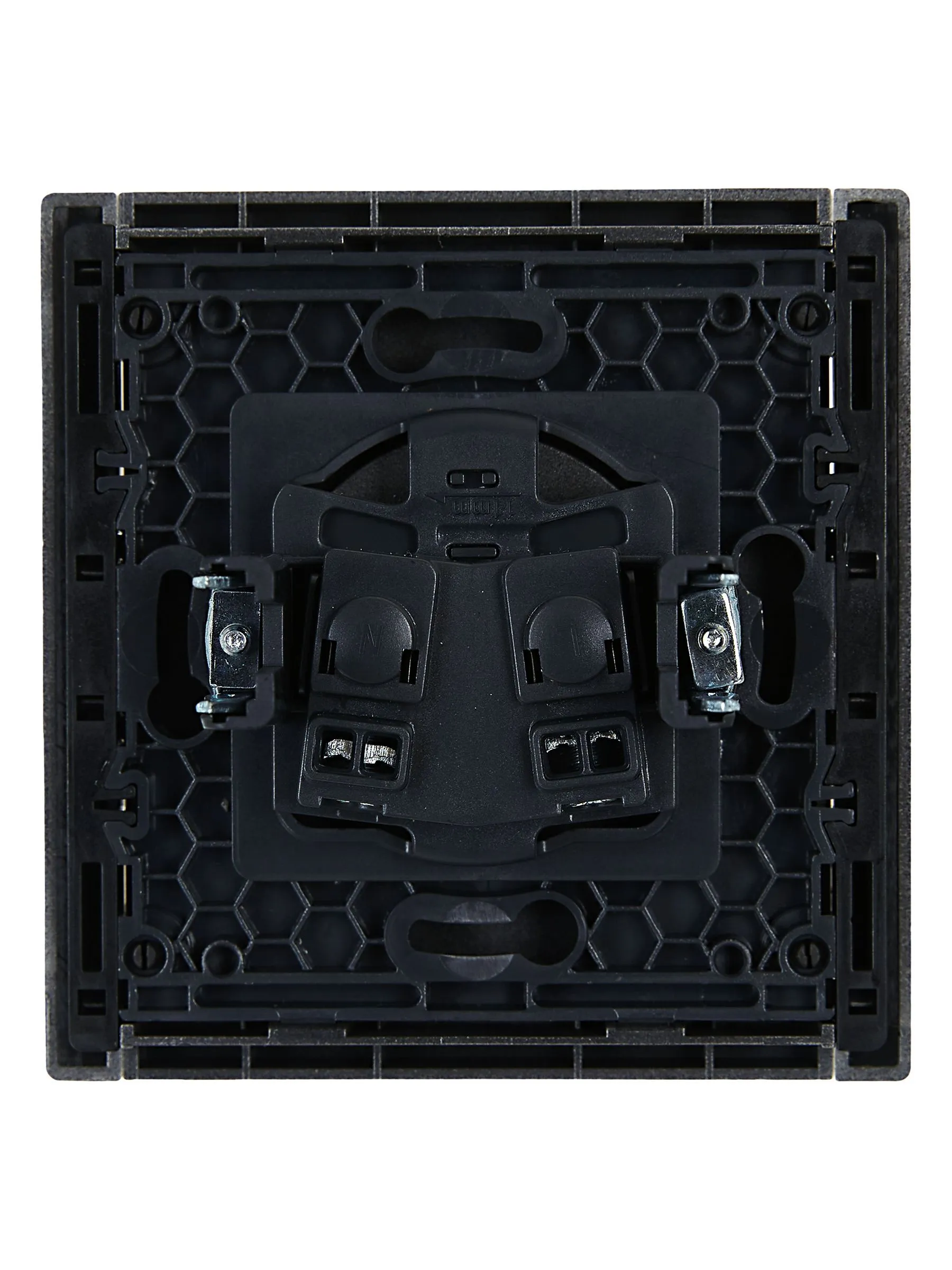 FORTE&PIANO Розетка 1-местная без заземления без защитных шторок винтовое крепление 10А FP518 сталь IEK - Фото 6